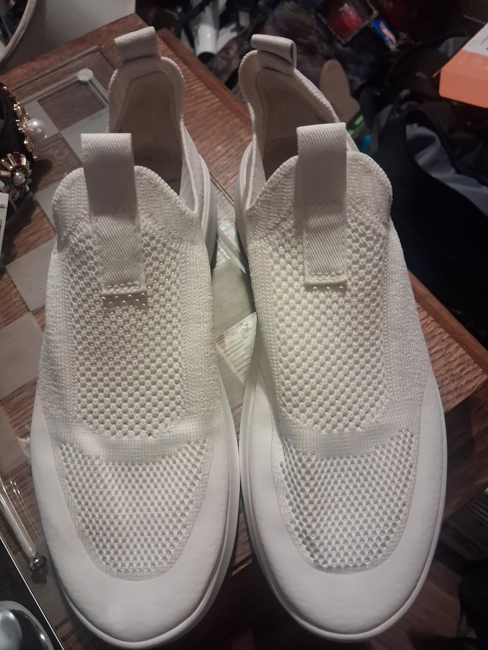 Koolaburra(*By UGGS*) Women's Size 7 Slip-On Knit Flats-White *Warn Only 1 Time*